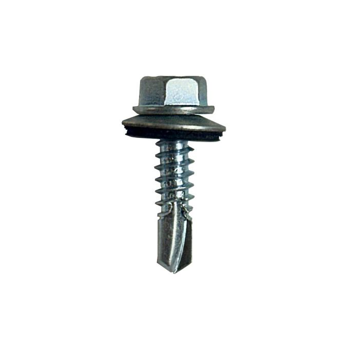 14 x 1” Hex Washer Self-Drill Screw Zinc + Neoprene