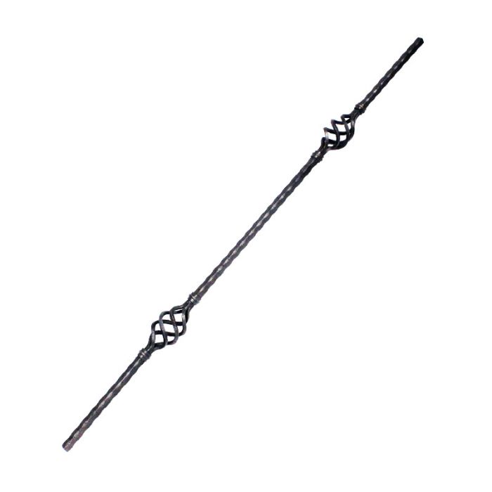 48/1 Steel Balusters - 1/2 Sq. - 2 Baskets