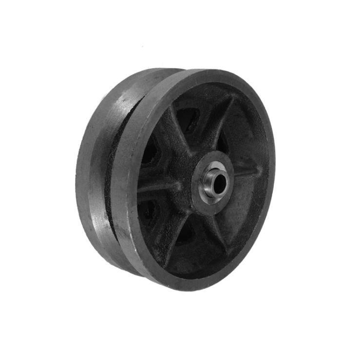 6" Cast Iron V Groove Wheel – 500 lbs Capacity for Gates