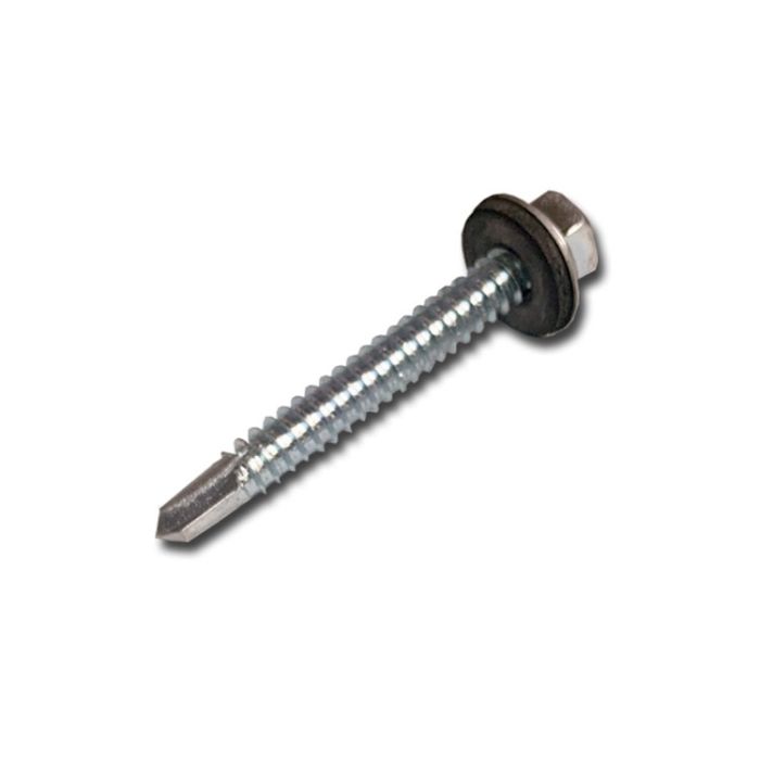 14 x 2” Hex Washer Self-Drill Screw Zinc + Neoprene