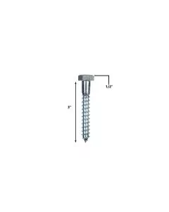 ½” X 3” HEX LAG SCREW, ZINC PLATED
