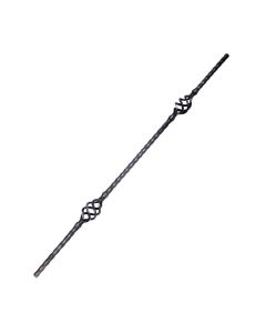 48/1 Steel Balusters - 1/2 Sq. - 2 Baskets