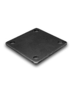 4" x 4" Heavy Duty Square Flat Steel Metal Base Plate With Holes