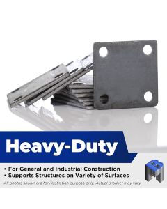 3" x 3" Heavy Duty Square Flat Steel Metal Base Plate With Holes