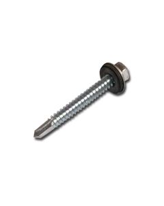 14 x 2” Hex Washer Self-Drill Screw Zinc + Neoprene
