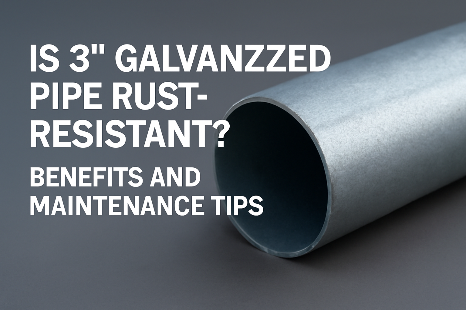 Is 3” Galvanized Pipe Rust-Resistant? Benefits and Maintenance Tips
