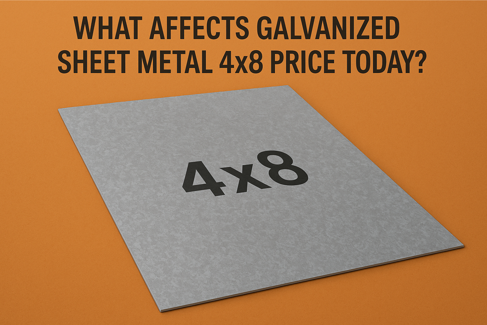 What Affects Galvanized Sheet Metal 4x8 Price Today?