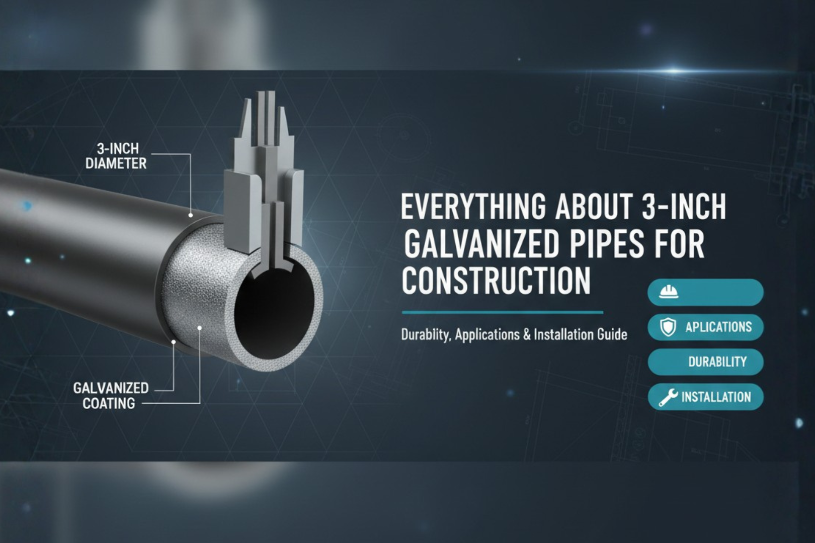 Everything About 3-Inch Galvanized Pipes for Construction